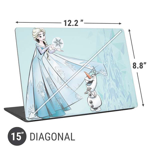 Disney Frozen Elsa and Olaf Art Universal Laptop 15in (12.2 x 8.8in) Skin